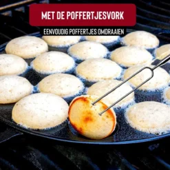 Rednas Poffertjespan Pakket - Incl. Luxe Giftbox - Incl.Bakkwast/Vork/Doseerfles - RVS/Gietijzer 13 Rednas Poffertjespan Pakket - Incl. Luxe Giftbox - Incl.Bakkwast/Vork/Doseerfles - RVS/Gietijzer -Keuken Pot Winkel 1200x1200 693