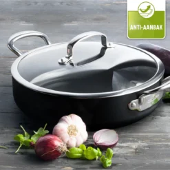 GreenPan Barcelona Infinity Pro Hapjespan Met Deksel 30cm - Zwart - Inductie - PFAS-vrij 17 GreenPan Barcelona Infinity Pro Hapjespan Met Deksel 30cm - Zwart - Inductie - PFAS-vrij -Keuken Pot Winkel 1200x1200 842