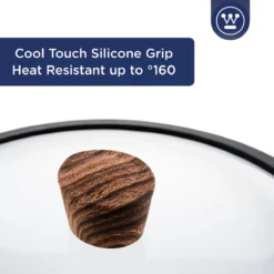 Westinghouse Hapjespan Inductie - Ø 28 Cm - Zwart Marmer Wood - Speciale Editie - Met Deksel - Geschikt Voor Alle Warmtebronnen -Keuken Pot Winkel 1200x1200 874