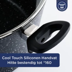 Westinghouse Hapjespan Inductie - Ø 28 Cm - Zwart Marmer - Met Deksel -Keuken Pot Winkel 1200x1200 876
