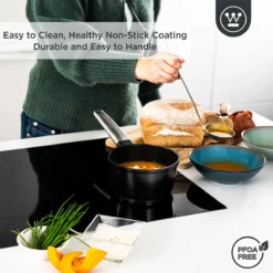 Westinghouse Performance Series - Steelpan Inductie 18cm - Zwart - Geschikt Voor Alle Warmtebronnen Inclusief Inductie En Ovenbestendig - Sauspan -Keuken Pot Winkel 1200x1200 932