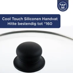 Westinghouse Steelpan Inductie - Ø 18 Cm - Zwart Marmer - Met Deksel - Sauspan -Keuken Pot Winkel 1200x1200 969