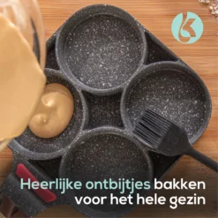 Culistar Pannenkoekenpan Inductie - Pancake Pan - Omeletpan - Omeletmaker - Eierpan - Inclusief Receptenboekje -Keuken Pot Winkel 1200x1200 999