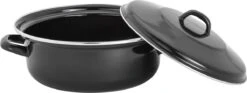 Lite-Body - Emaille - Magnus Braadpan 24cm/2,5l Met Deksel - Zwart - Inductie 5 Lite-Body - Emaille - Magnus Braadpan 24cm/2,5l Met Deksel - Zwart - Inductie -Keuken Pot Winkel 1200x452 2