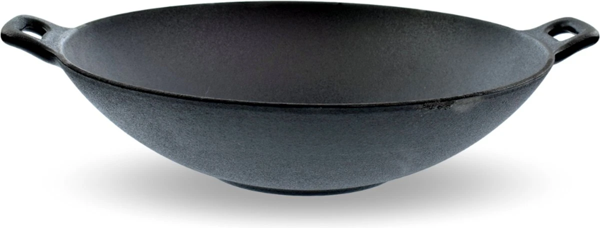 Orange85 Gietijzeren Wokpan - Alle Warmtebronnen - Inductie - Wok - Zwart - 31cm - Gietijzer - Wokpannen 1 Orange85 Gietijzeren Wokpan - Alle Warmtebronnen - Inductie - Wok - Zwart - 31cm - Gietijzer - Wokpannen