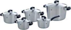 BK Conical Cool Glas Pannenset - 5-delig - Glazen Deksels - Geschikt Voor Alle Warmtebronnen -Keuken Pot Winkel 1200x518