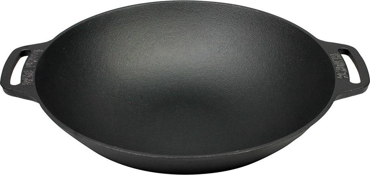 Valhal Outdoor Gietijzeren Wokpan Met Twee Handvatten ⌀36 Cm