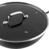ISENVI Victoria Forged Keramische Wokpan Met Deksel 32CM - RVS Greep