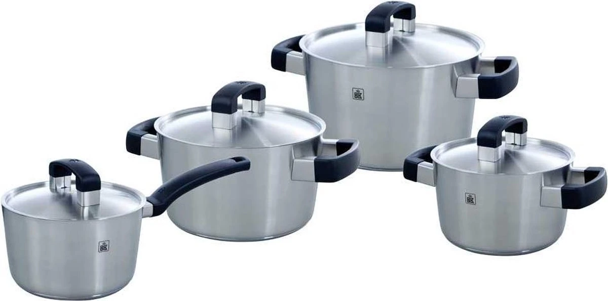 BK Conical Cool Pannenset - 4-delig - RVS – Geschikt Voor Alle Warmtebronnen 11 BK Conical Cool Pannenset - 4-delig - RVS – Geschikt Voor Alle Warmtebronnen - Afbeelding 11