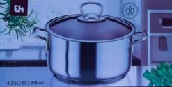 KOOPMAN Roestvrijstalen Pan 4,5 Liter - Met Glazen Deksel 9 KOOPMAN Roestvrijstalen Pan 4,5 Liter - Met Glazen Deksel -Keuken Pot Winkel 1200x606 1