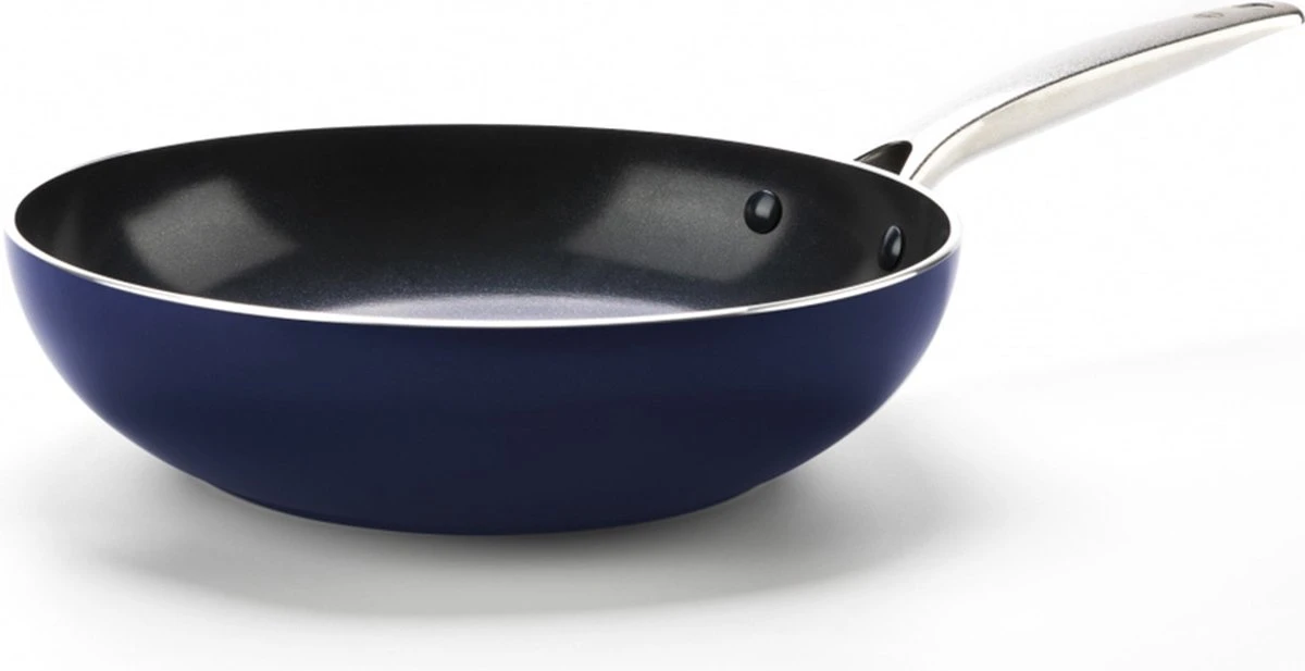 Blue Diamond - Keramische Wokpan Met Diamantdeeltjes – Ø 28 Cm – PFAS En PHOA Vrij 1 Blue Diamond - Keramische Wokpan Met Diamantdeeltjes – Ø 28 Cm – PFAS En PHOA Vrij