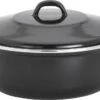 Lite-Body - Emaille - Magnus Braadpan 24cm/2,5l Met Deksel - Zwart - Inductie
