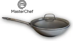 MasterChef / Jumbo - Wokpan - Met Glazen Deksel - 28 Cm - Inductie 7 MasterChef / Jumbo - Wokpan - Met Glazen Deksel - 28 Cm - Inductie -Keuken Pot Winkel 1200x671