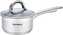 Klausberg 7131 - Steelpan Met Deksel - Sauspan - 12 Cm - 0.5 Liter