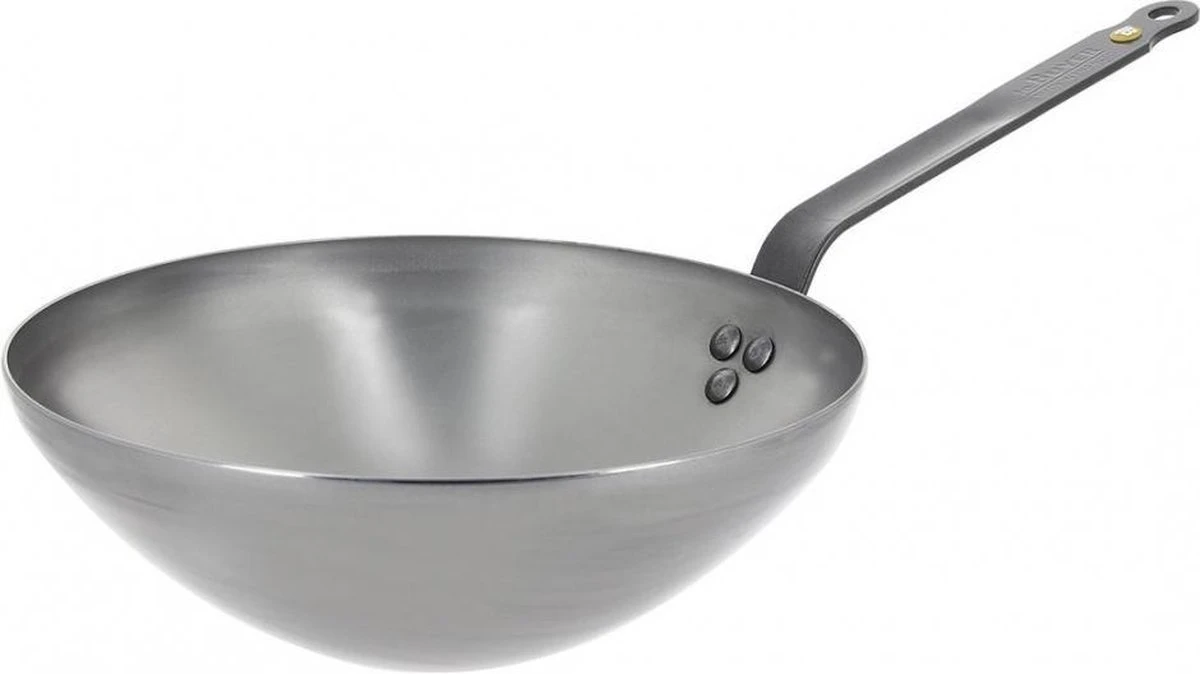 DeBuyer - Mineral B Wok 28cm - Staal 1 DeBuyer - Mineral B Wok 28cm - Staal