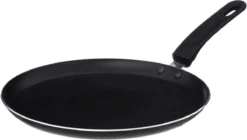 Zwarte Crêpe Pan 26 Centimeter Aluminium Inductiepan - Zwarte Pannenkoekenpan - Pan Met Steel