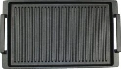 Eurolux Grillplaat Met Grepen - 41 X 24 X 2.5 Cm - Zwart - Aluminium - Geschikt Voor Alle Warmtebronnen -Keuken Pot Winkel 1200x689 5