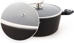 Edënbërg Black Line - 15-delige Luxe Pannenset Van Gesmeed Aluminium -Keuken Pot Winkel 1200x697