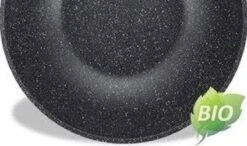 Royalty Line Marble Coating Wok - Met Glazen Deksel - Zwart - 30 Cm -Keuken Pot Winkel 1200x707