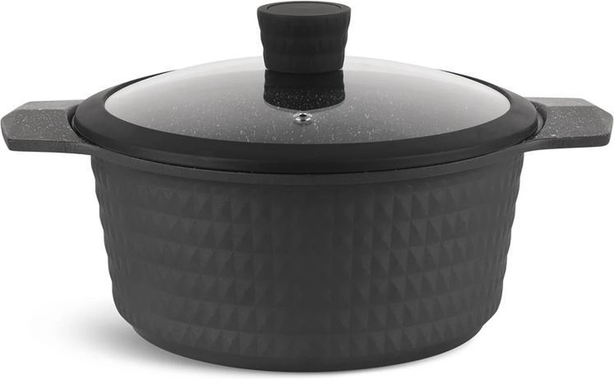 Edënbërg Gray Line - 15-delige Luxe Pannenset Van Gesmeed Aluminium 5 Edënbërg Gray Line - 15-delige Luxe Pannenset Van Gesmeed Aluminium - Afbeelding 5