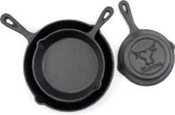 Gietijzeren Pannenset - Cast Iron Skillets - BBQ Skilletset -Keuken Pot Winkel 1200x786