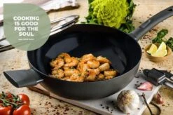 ISENVI Avon Keramische Wok Met Deksel 36 CM - Ergo Greep 9 ISENVI Avon Keramische Wok Met Deksel 36 CM - Ergo Greep -Keuken Pot Winkel 1200x799 19