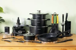 Swiss Pro+ - SWP41D22 - Pannenset 41 Delig - Foodprocessor - Messenblok 8 Delig - Kookgerei Set Met Houder 7 Delig - Starters Pakket - 2022 Serie - Limited Edition -uitzet -Keuken Pot Winkel 1200x799 87