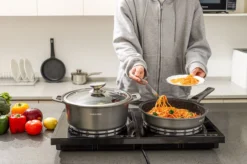 Swiss Pro+ | Set 14 Delige Pannenset | Inductie - Pannensets - Glazen Deksel - Met Afneembare Handgreep - Marmeren Interieur -PFAS-vrij | Grey / Silver -Keuken Pot Winkel 1200x799 89