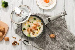 Swiss Pro+ | Set 14 Delige Pannenset | Inductie - Pannensets - Glazen Deksel - Met Afneembare Handgreep - Marmeren Interieur -PFAS-vrij | Grey / Silver -Keuken Pot Winkel 1200x799 90