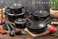 Edënbërg Black Line - 15-delige Luxe Pannenset Van Gesmeed Aluminium -Keuken Pot Winkel 1200x800 21