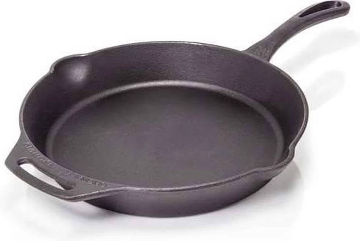 Petromax Fp30-t, Skillet, 28 Cm, Pan Met Steel, Gietijzer, Zwart 2 Petromax Fp30-t, Skillet, 28 Cm, Pan Met Steel, Gietijzer, Zwart - Afbeelding 2