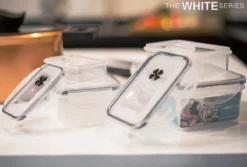 The White Series - Keramische Pannenset Met Glazen Deksels - Inclusief Set Vershoudbakjes - Zwart -Keuken Pot Winkel 1200x813 5