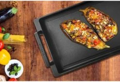 Eurolux Teppanyaki Plaat Met Grepen - 41 X 24 X 2.5 Cm - Zwart - Aluminium - Geschikt Voor Alle Warmtebronnen -Keuken Pot Winkel 1200x815 2