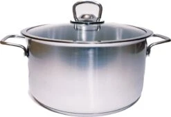 KOOPMAN Roestvrijstalen Pan 4,5 Liter - Met Glazen Deksel 8 KOOPMAN Roestvrijstalen Pan 4,5 Liter - Met Glazen Deksel -Keuken Pot Winkel 1200x827