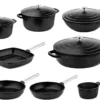 Westinghouse Performance Series - 12-delige Pannenset - Zwart - Geschikt Voor Alle Warmtebronnen Inclusief Inductie