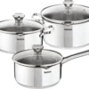 Tefal Duetto 3-delige Kookset - Steelpan Ø 16 Cm, Kookpan Ø 20/24 Cm