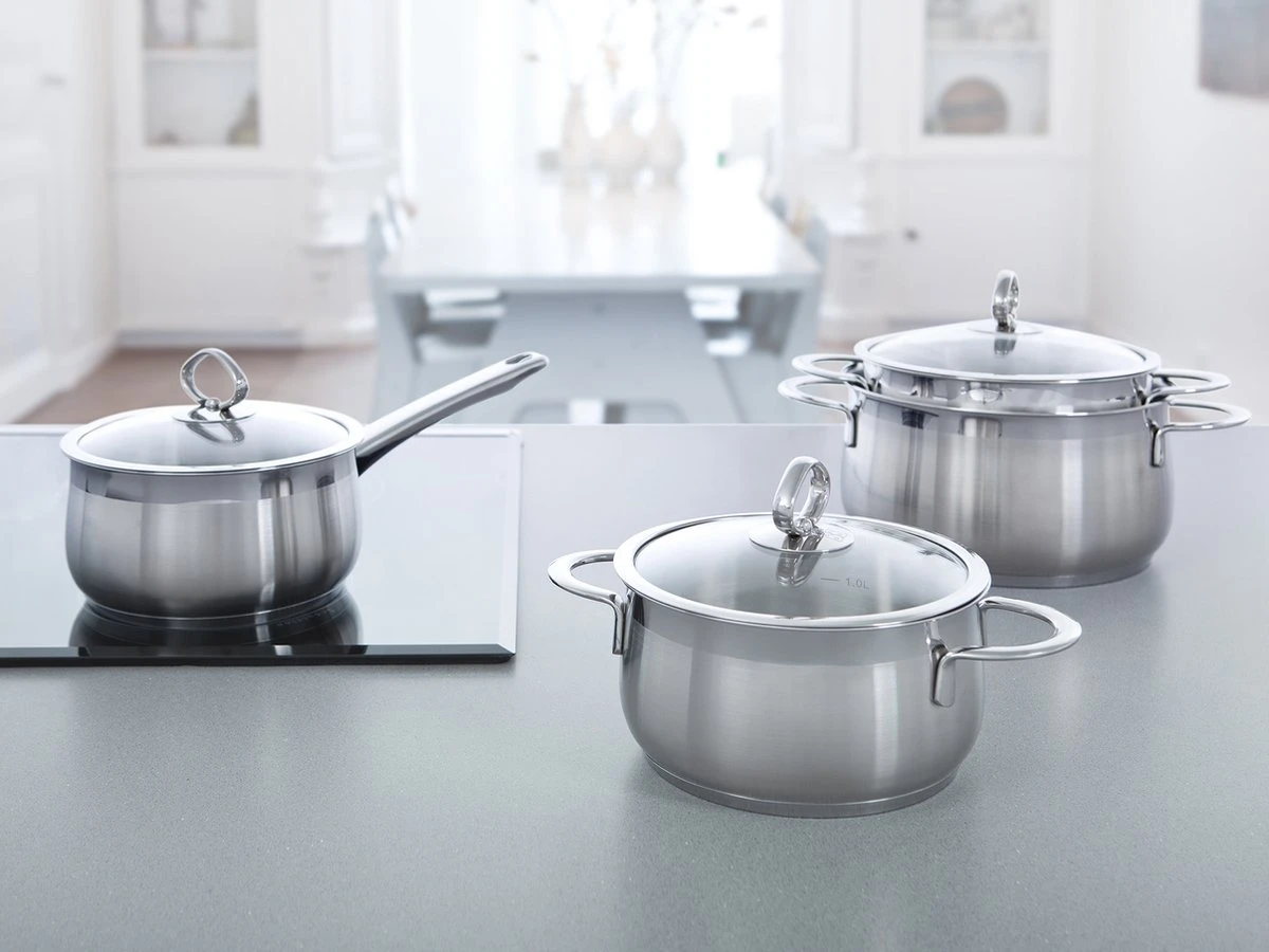 BK Excellent Pannenset - 4-delig - RVS - Inductie 8 BK Excellent Pannenset - 4-delig - RVS - Inductie - Afbeelding 8