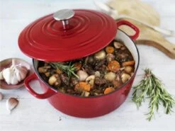 BK Bourgogne Braadpan Ø 24 Cm - Rood - Gietijzer - Inductie -Keuken Pot Winkel 1200x900 59