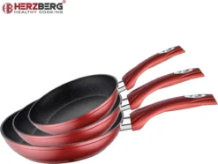 Herzberg HG-FP3: 3-Delige Koekenpan Van Gesmeed Aluminium 20/24/28 - ZILVER 18 Herzberg HG-FP3: 3-Delige Koekenpan Van Gesmeed Aluminium 20/24/28 - ZILVER -Keuken Pot Winkel 1200x906 16