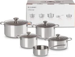 LE CREUSET - RVS Plus - Pannenset 5-delig -Keuken Pot Winkel 1200x915 1