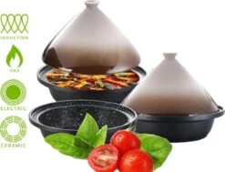 CUILINA Tajine Ø 30 Cm Geschikt Voor Alle Kookplaten, Inclusief Inductie. -Keuken Pot Winkel 1200x916 1