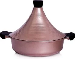 Aluminium Tajine Agadir-geschikt Kleur Rose Gold - Ook Voor Inductie
