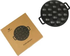 Poffertjespan - Gietijzer - Ø 24 Cm - Poffertjesmaker - 19 Poffertjes - Poffertjespan Inductie -Keuken Pot Winkel 1200x951 1