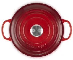 Le Creuset - Gietijzeren - Lage Braadpan - 24cm - Kersenrood 27 Le Creuset - Gietijzeren - Lage Braadpan - 24cm - Kersenrood -Keuken Pot Winkel 1200x989 1