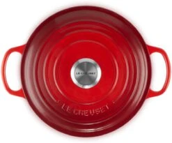 Le Creuset - Gietijzeren - Lage Braadpan - 24cm - Kersenrood 31 Le Creuset - Gietijzeren - Lage Braadpan - 24cm - Kersenrood -Keuken Pot Winkel 1200x998
