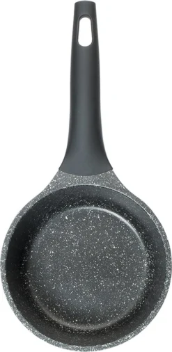 Sola Steelpan Fair Cooking - Ø 18 Cm - Zwart/wit - Aluminium - Antiaanbaklaag -Keuken Pot Winkel 586x1200