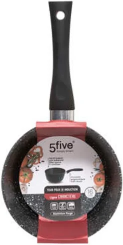 5Five - Steelpan/sauspan - Alle Kookplaten Geschikt - Zwart - D16 Cm 10 5Five - Steelpan/sauspan - Alle Kookplaten Geschikt - Zwart - D16 Cm -Keuken Pot Winkel 604x1200