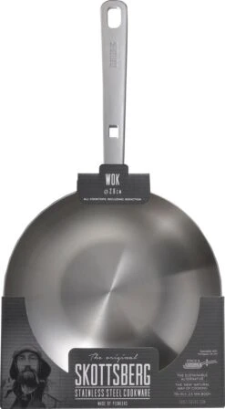 Skottsberg Wok Stainless Steel 28 Cm Roestvrijstaal -Keuken Pot Winkel 662x1200