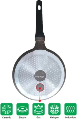 Cheffinger Pannenkoekenpan - Antiaanbaklaag - Krasbestendig - 28cm -Keuken Pot Winkel 778x1200 1