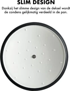 MOA Gietijzeren Braadpan - Inhoud 7,2 Liter - 30CM - Rond - Alle Warmtebronnen - Ook Voor Inductie - Gewicht 7,3 Kg - Wit - C30W -Keuken Pot Winkel 928x1200 1